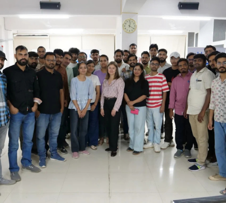 Group of successfully placed students at Adwoks Academy Jaipur the leading IT training institute